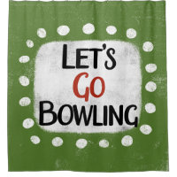 Allons jouer au rideau de douche de Bowling