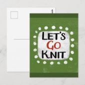Allons Knit Carte Postale (Devant / Derrière)