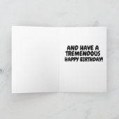 ALLONS LA CARTE D'ANNIVERSAIRE BRANDON DONALD TRUM (Intérieur)