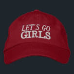 Allons les filles Bachelorette Casquette<br><div class="desc">Saddle up and keep your drinks cool with our "Let's Go Girls" Cowgirl Casquette Ce casquette élégant et pratique est l'accessoire parfait pour vos aventures sur le thème de la cowgirl, ajoutant une touche d'ambiance et de plaisir à vos boissons. Conçu avec le message audacieux et stimulant "Let's Go Girls",...</div>