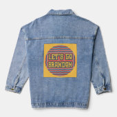 ALLONS MARQUE RETRO VINTAGE Denim Veste (Verso)
