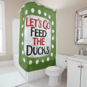 Allons nourrir les canards rideau de douche (En situation)