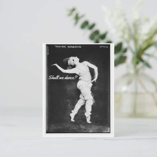 Allons-Nous Danser ? Carte postale (Debout devant)