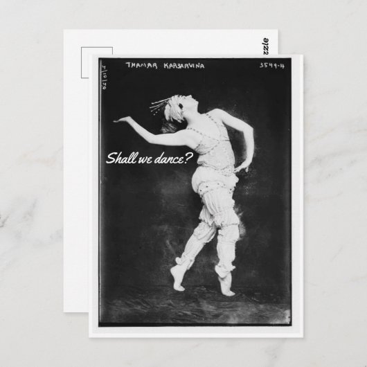 Allons-Nous Danser ? Carte postale (Devant / Derrière)