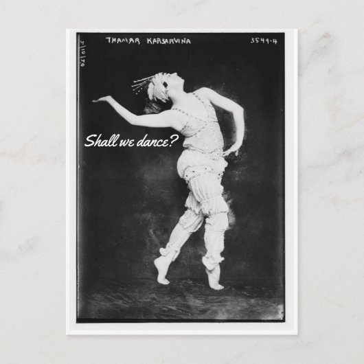Allons-Nous Danser ? Carte postale (Devant)