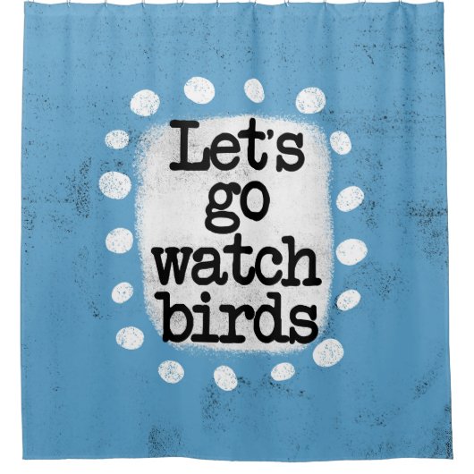 Allons observer les oiseaux Douche rideau (Devant)