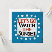 Allons regarder la carte de voeux du coucher de so (Devant/Arrière en situation)