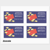 Allons Sur Les Stickers Rectangle Des Films (Feuille)