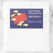 Allons Sur Les Stickers Rectangle Des Films (Sac)