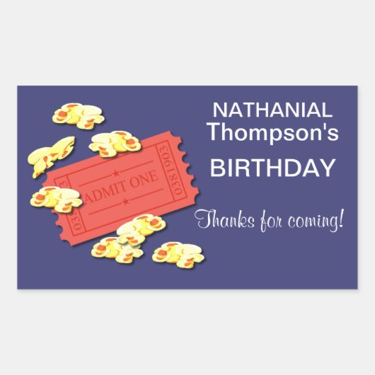 Allons Sur Les Stickers Rectangle Des Films (Devant)