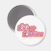 Allons sur Lesbians Magnet (Urban Retro Font) (Recto/Verso)