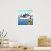 Allons sur une affiche amusante de croisière (Cuisine)