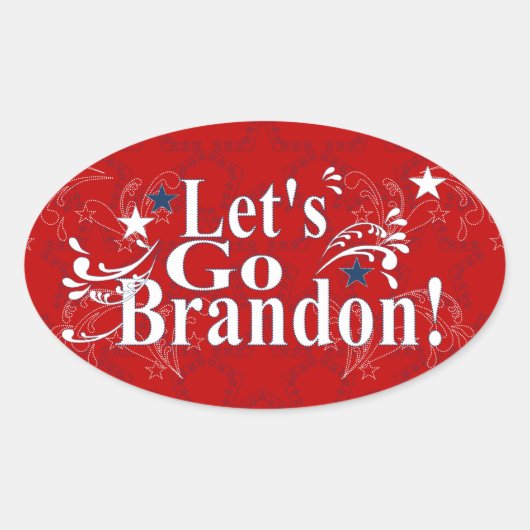 Allons voir Brandon Bandana Stickers (Devant)