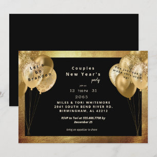 Allons voir Brandon Drôle Invitation de la fête du