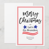 Allons voir la carte de Noël Brandon (Devant / Derrière)