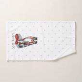 Allons-y ! Berger australien (bleu merle tan/w 1) (Serviette à main)