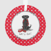 Allons-y ! Black Lab Labrador Retriever Cute (dos)