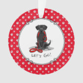 Allons-y ! Black Lab Labrador Retriever Cute (devant)