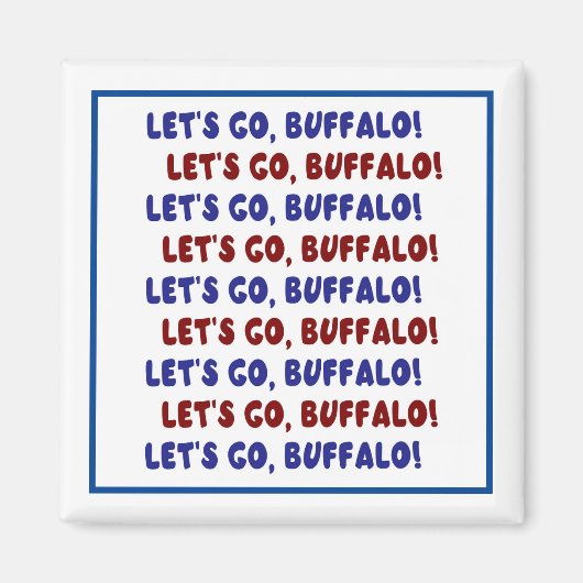 Allons-y, Buffalo ! Magnet (Devant)