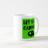 Allons-y Camping - Mug de café à l'oeuf en fibre d (Devant droit)