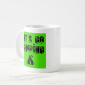 Allons-y Camping - Tente Coffee Mug (Devant gauche)