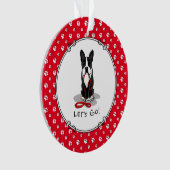 Allons-y ! Chien de Boston Terrier (noir) drôle (devant)