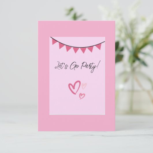 Allons-y Invitation de fête (Debout devant)