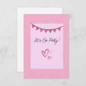 Allons-y Invitation de fête (Devant / Derrière)