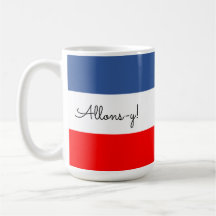 Allons-y (Laten we gaan) Franse vlag