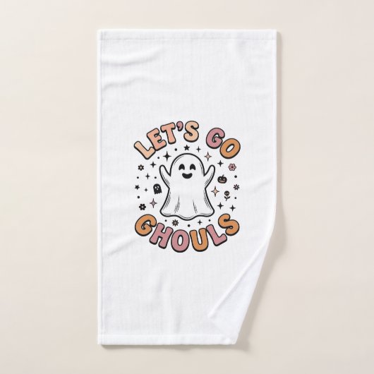 Allons-y les fantômes Halloween Mignon Fantôme  (Serviette à main)