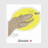 Allosaurus Boop Sticker (Feuille)