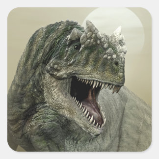 Allosaurus Dinosaur Vierkante Sticker