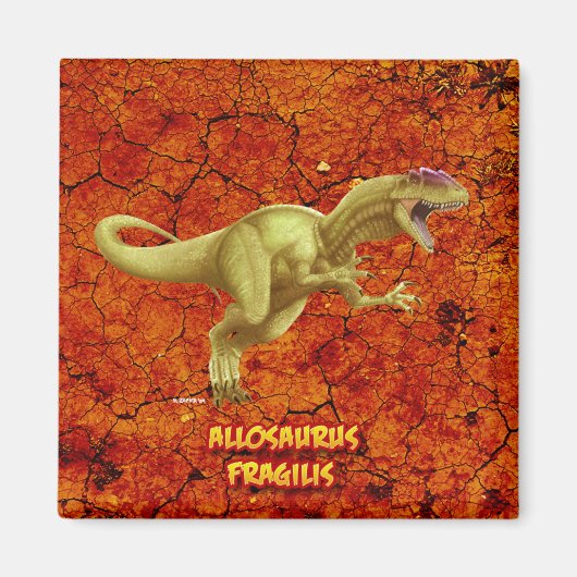 Allosaurus Magneet (Voorkant)