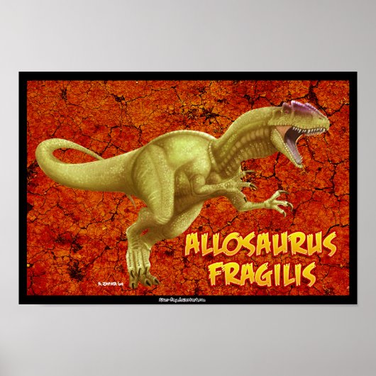 Allosaurus Poster (Voorkant)