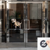 Allosaurus  raamsticker (Kantoordeur)