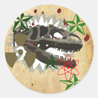 Allosaurus Ronde Sticker