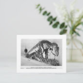 Allosaurus skeleton art briefkaart (Staand voorkant)