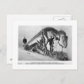 Allosaurus skeleton art briefkaart (Voorkant / Achterkant)