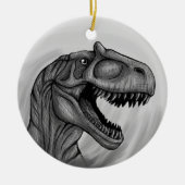 Allosaurus Sketch Keramisch Ornament (Voorkant)