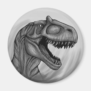 Allosaurus Sketch Magneet