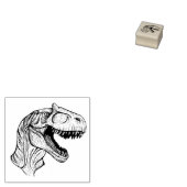 Allosaurus Sketch Rubberstempel (Gestempeld)