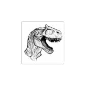 Allosaurus Sketch Rubberstempel (Afrduk)