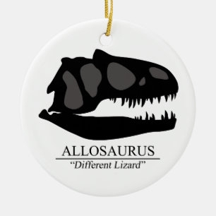 Allosaurus Skull Keramisch Ornament