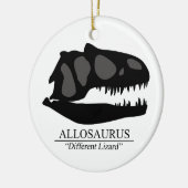 Allosaurus Skull Keramisch Ornament (Links)