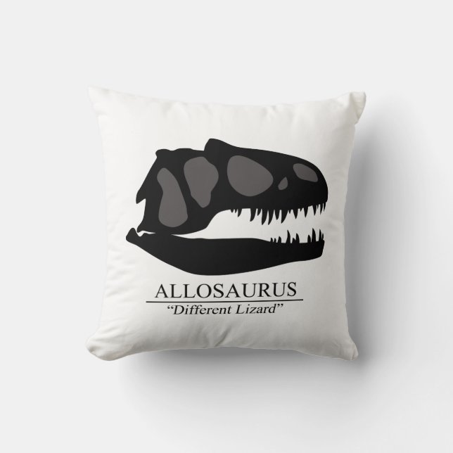 Allosaurus Skull Kussen (Voorkant)