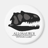 Allosaurus Skull Magneet (Voorkant)