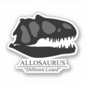 Allosaurus Skull Sticker (Voorkant)