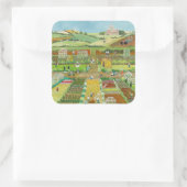 Allotatie Vierkante Sticker (Tas)