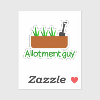 Allotment tuinman sticker
