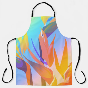 Allover Bird of Paradise Imprimer Tablier